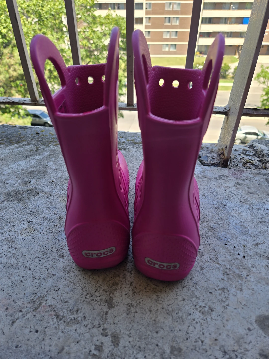 Pink Crocs Rain Boots - Size C12 - photo 2