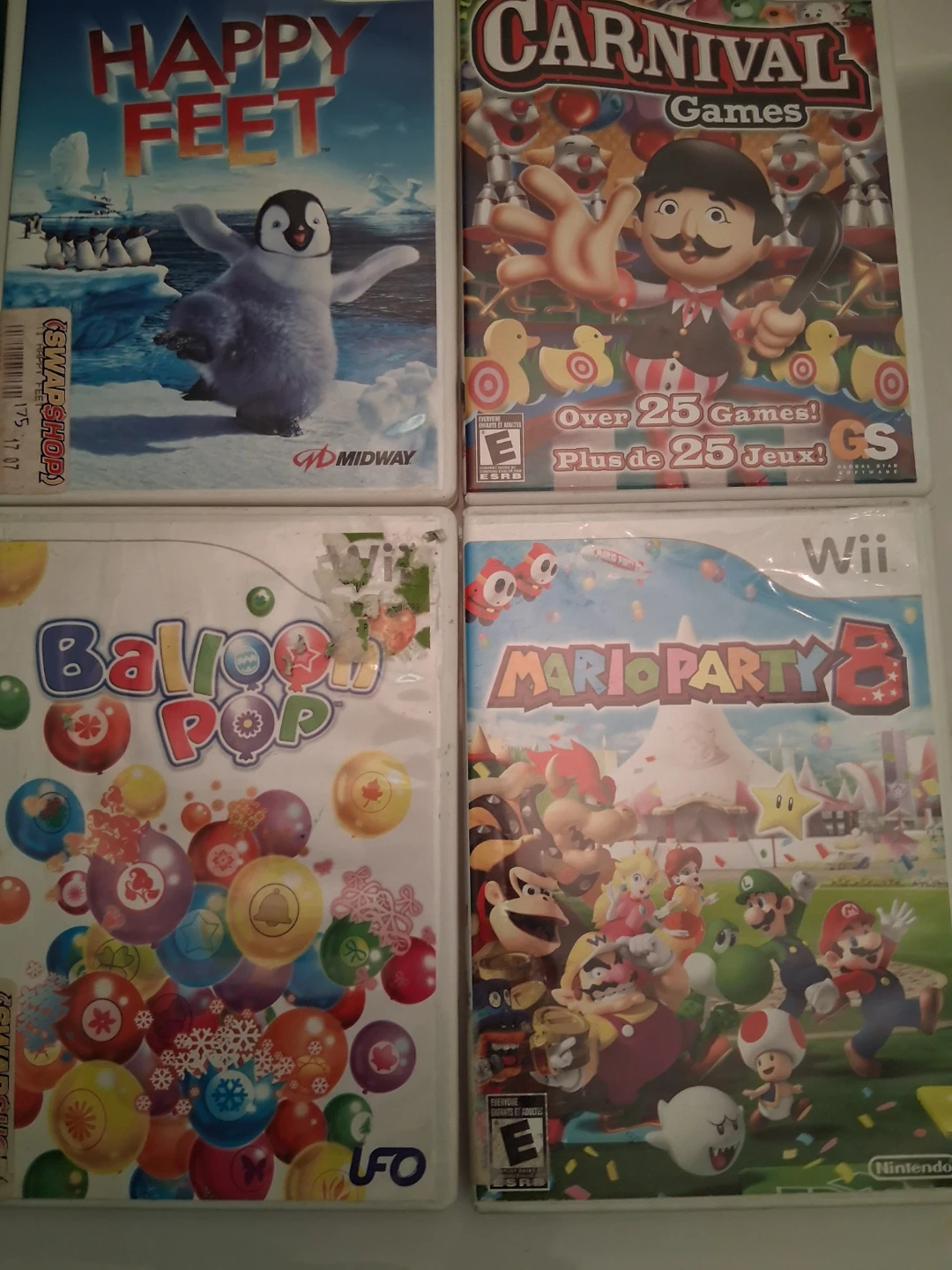 Wii bundle - Console, 5 remotes, 10 games and all cords