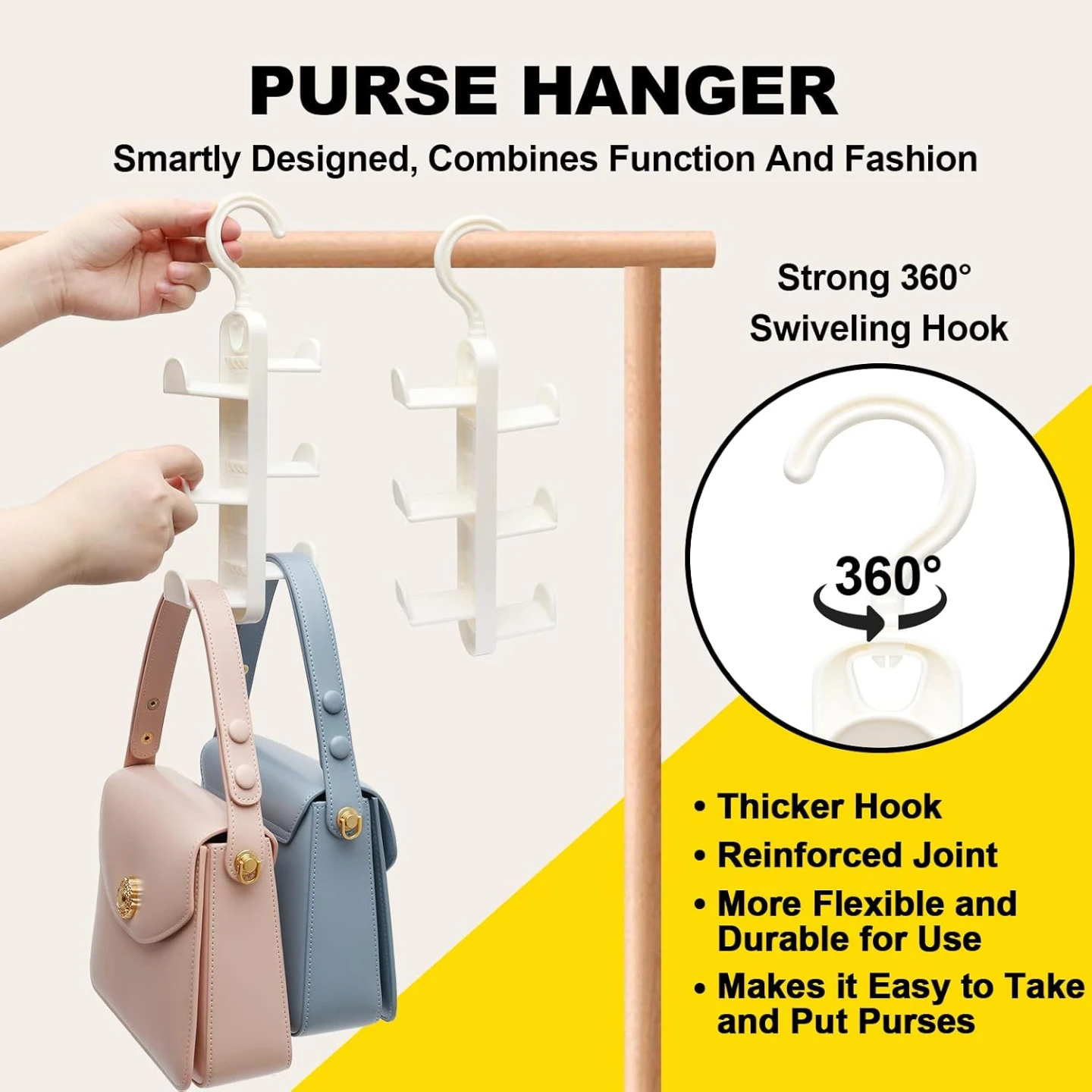 NEW 2pc Pack Purse Hanger Organizer - photo 3