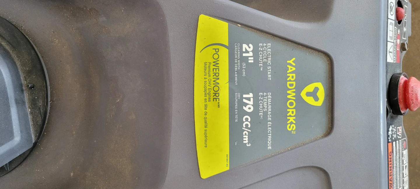 Yardwork snow thrower