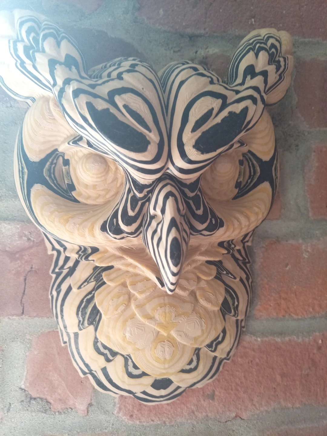 Carved faux Wooden Owl Wall Decor - photo 2