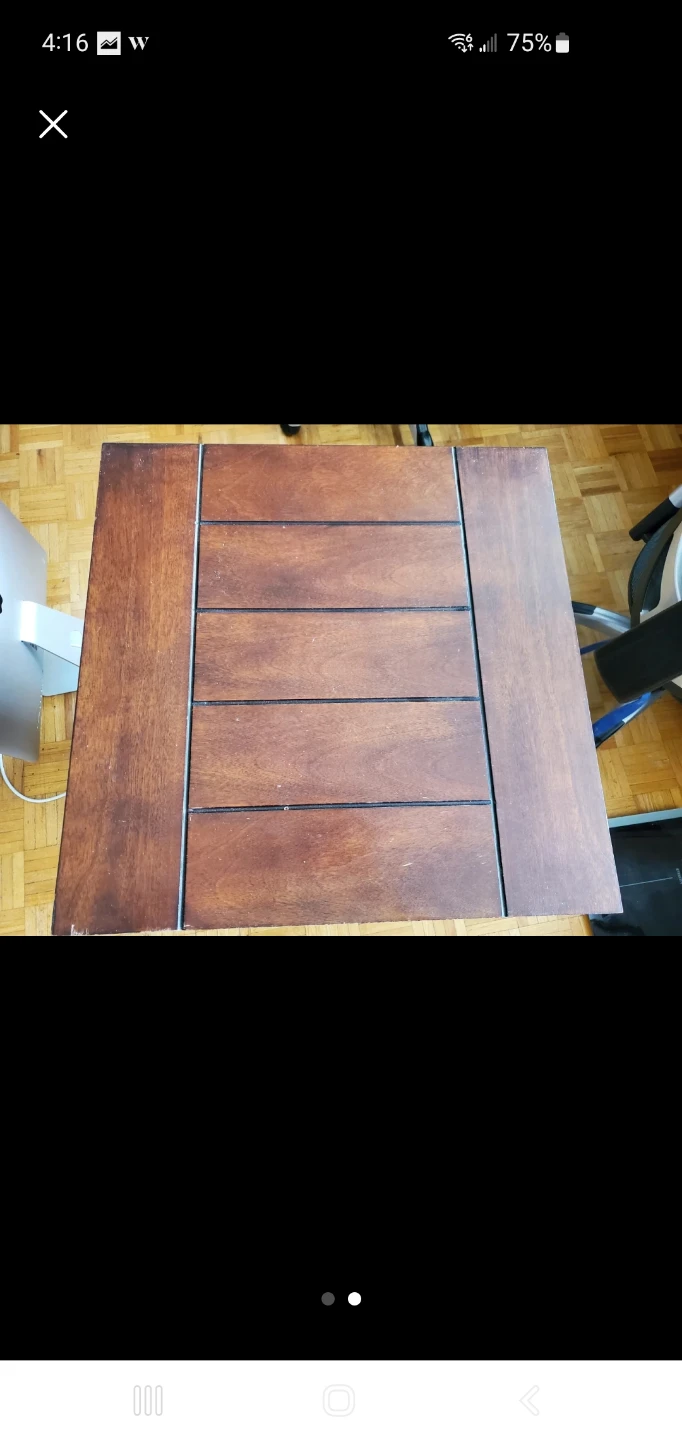 Wood side table - photo 2