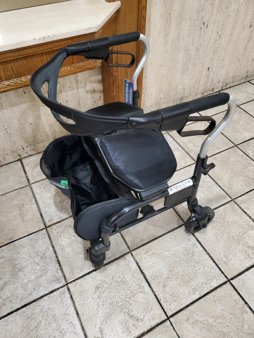 Silver Cross Walker with Seat and Basket - photo 2