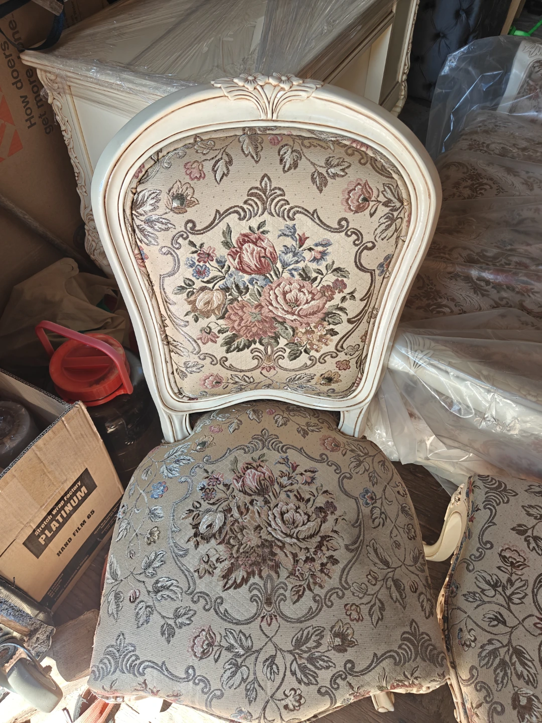 Vintage Upholstered Dining Chairs - photo 5