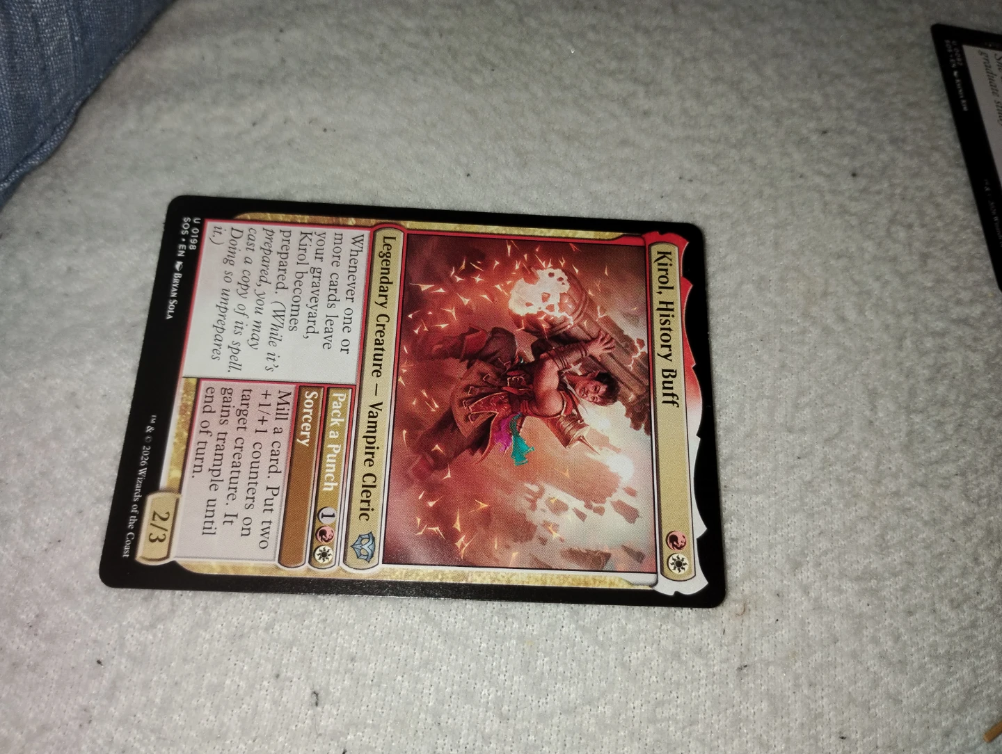Magic The Gathering Kirol, History Buff Card