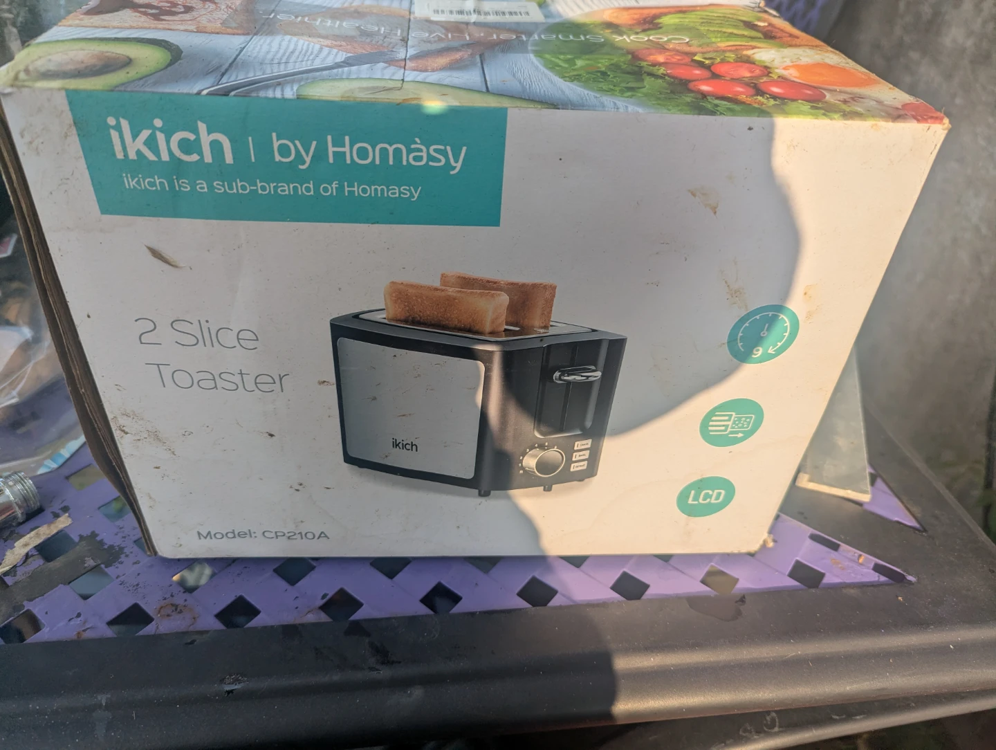 Ikich by Homasy 2 Slice Toaster