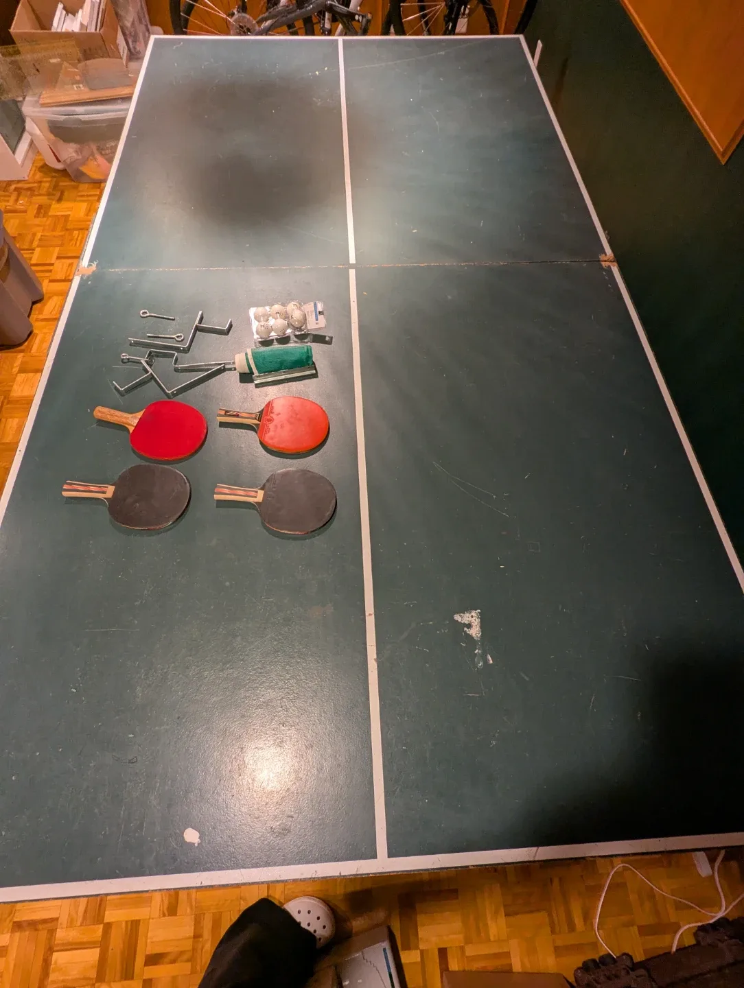 Ping Pong Table with Paddles and Balls - photo 3