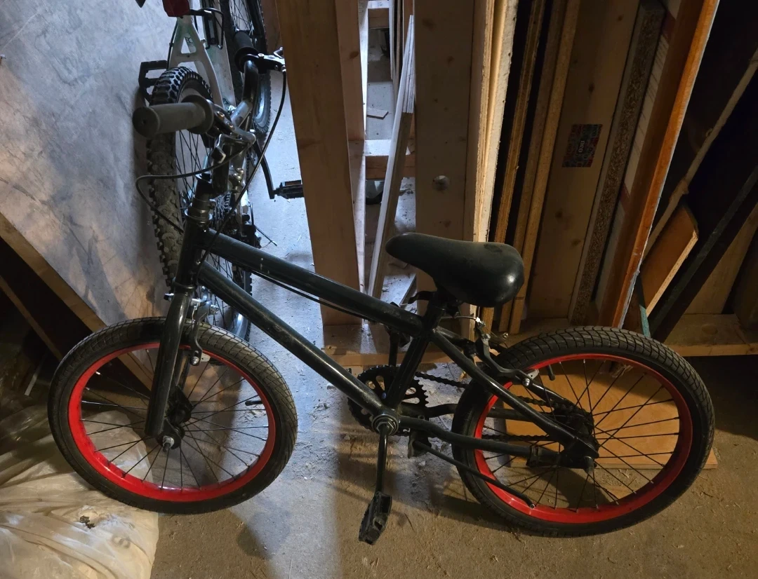 Black bike for kids