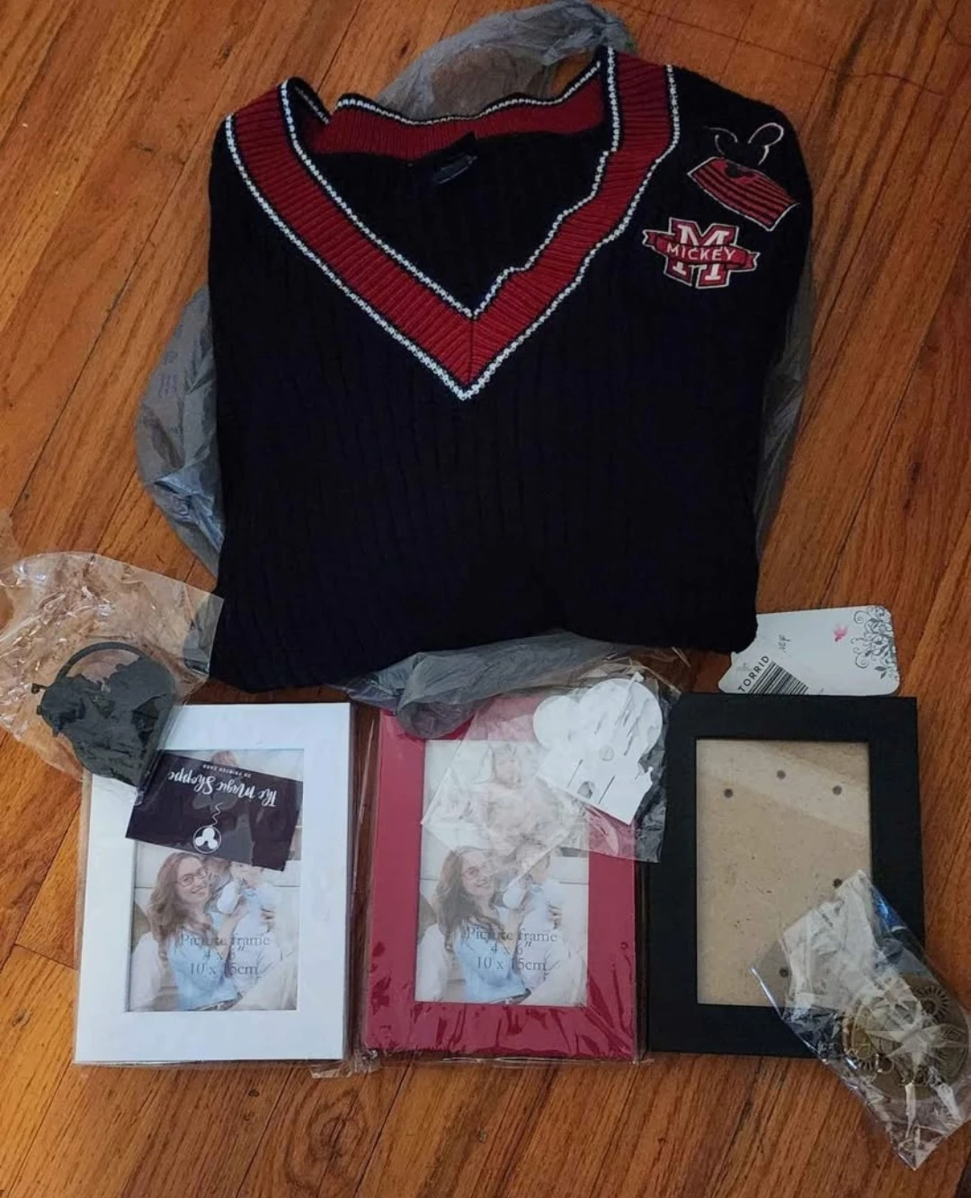 Mickey Mouse  club Sweater with picture frames
