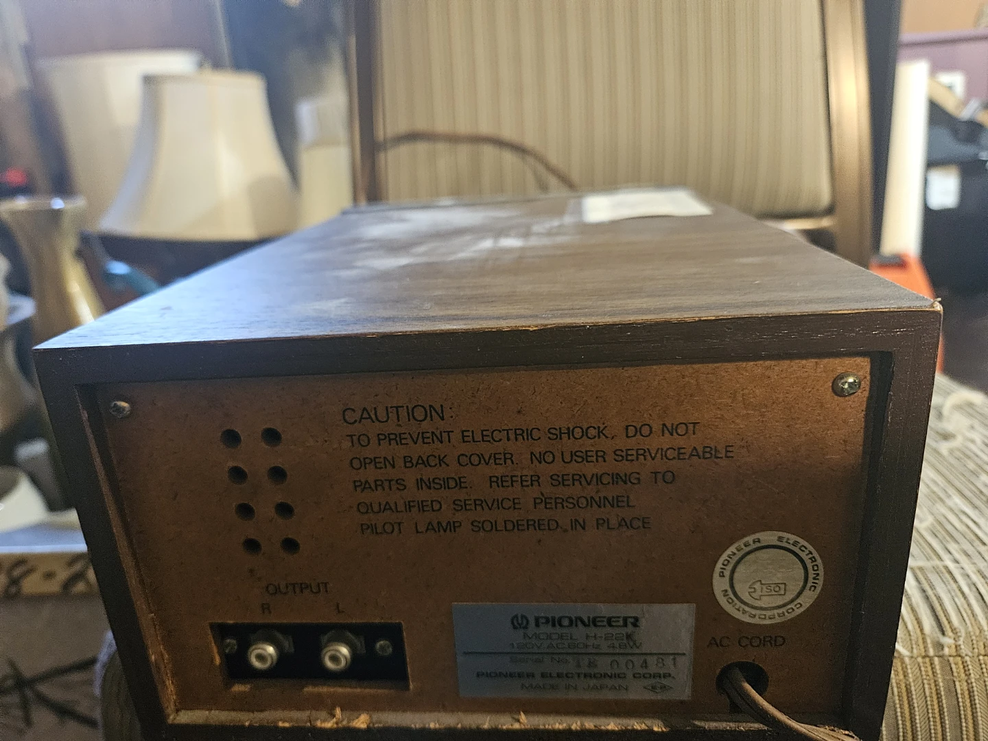 Pioneer 8 Track Stereo Deck Model H-22 - photo 5