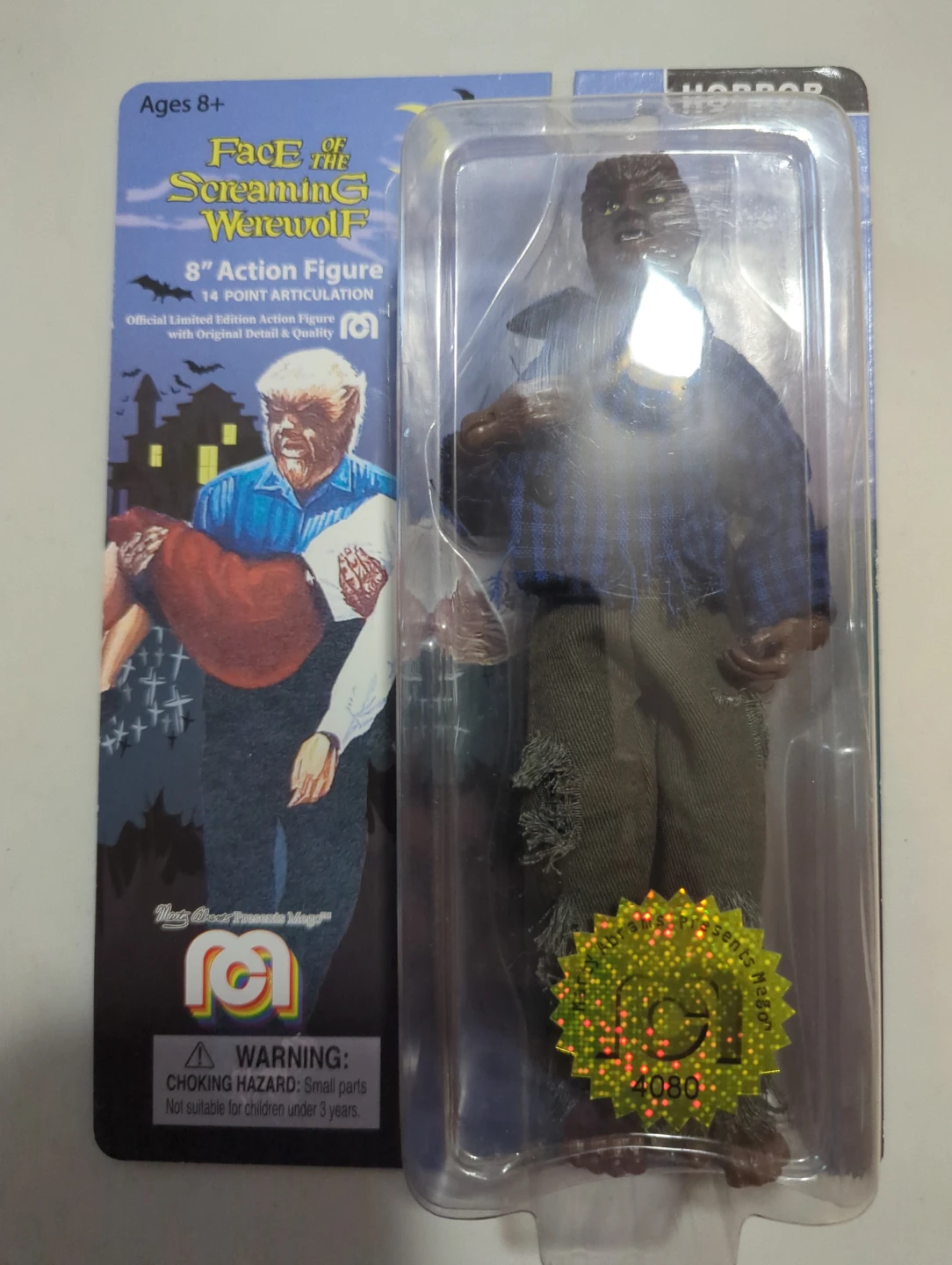 Face of the Screaming Werewolf 8" Action Figure