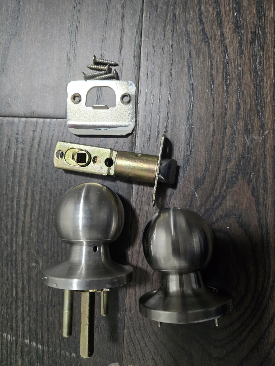 Brushed Nickel Door Knob Set