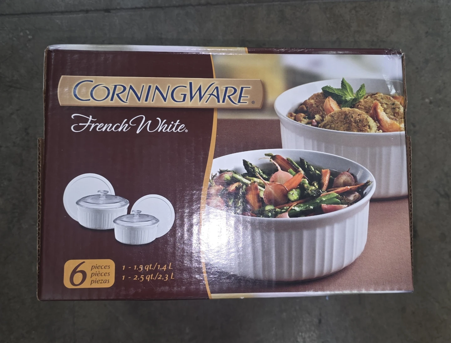 CorningWare French White 6-Piece Bakeware Set - photo 3