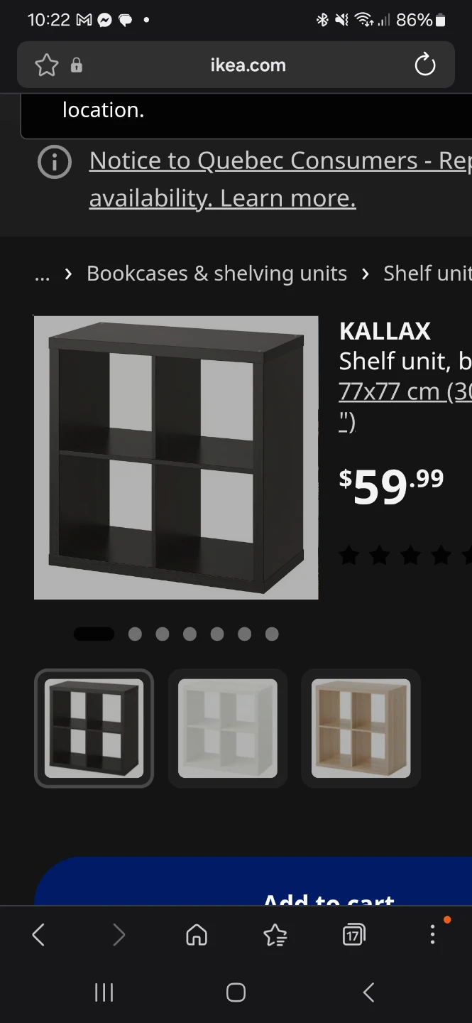 IKEA KALLAX Shelf Unit - Black - photo 2