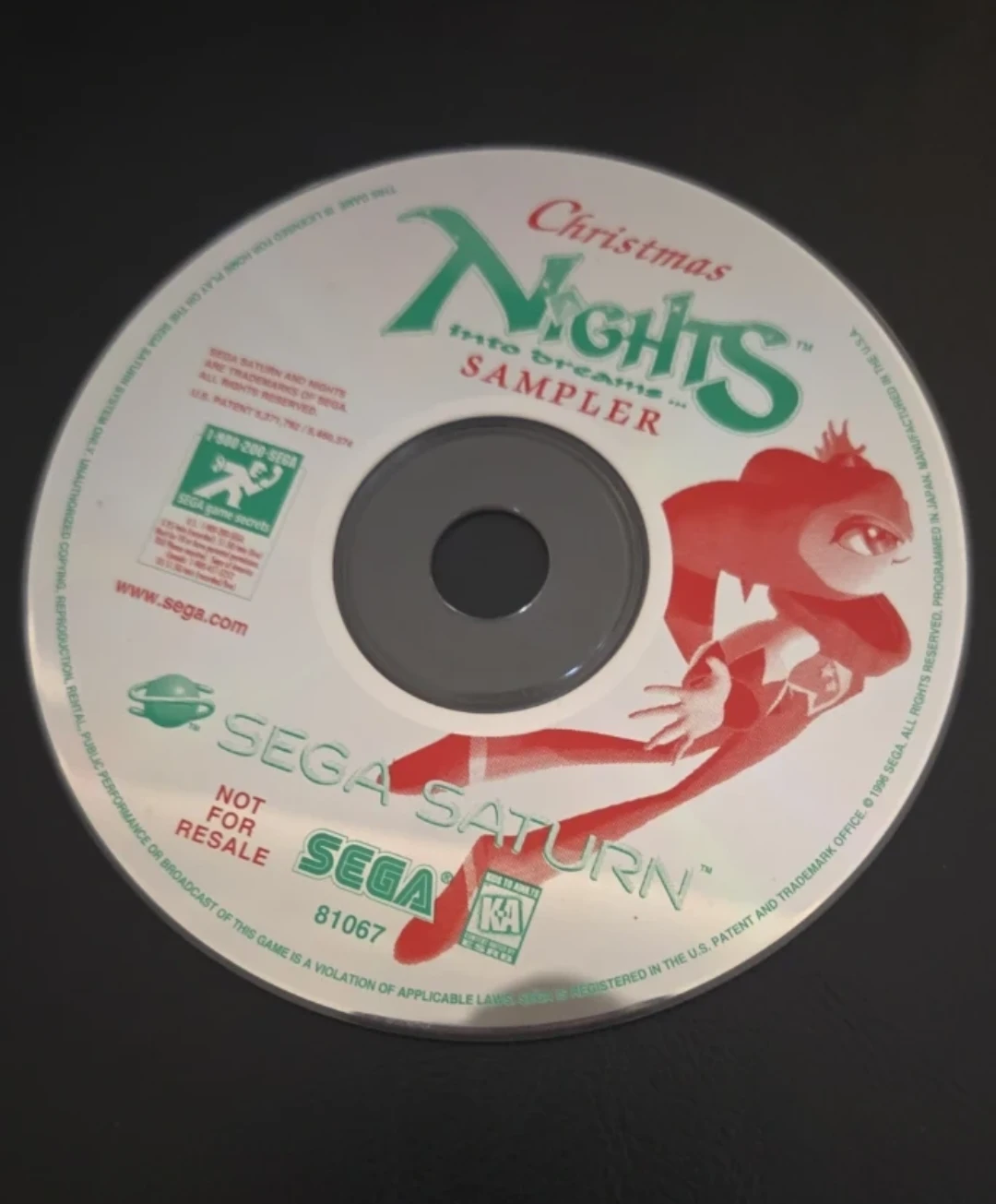 Christmas NiGHTS Into Dreams... SAMPLER Sega Saturn Disc - photo 2