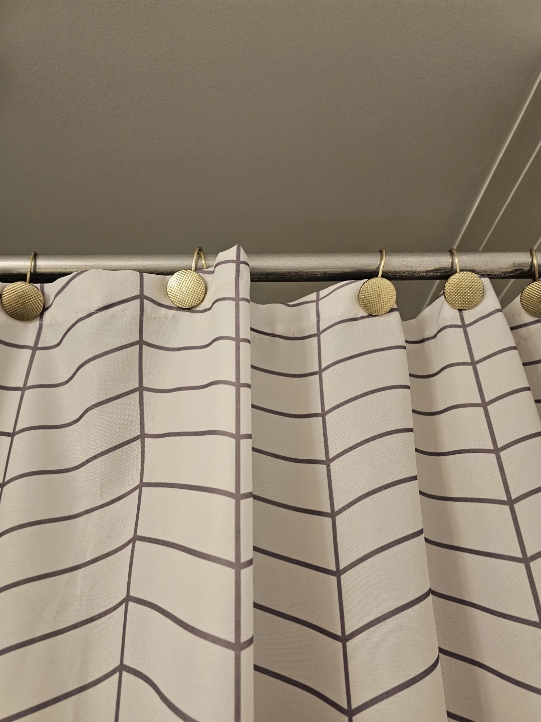 Shower Curtain & hooks - photo 2