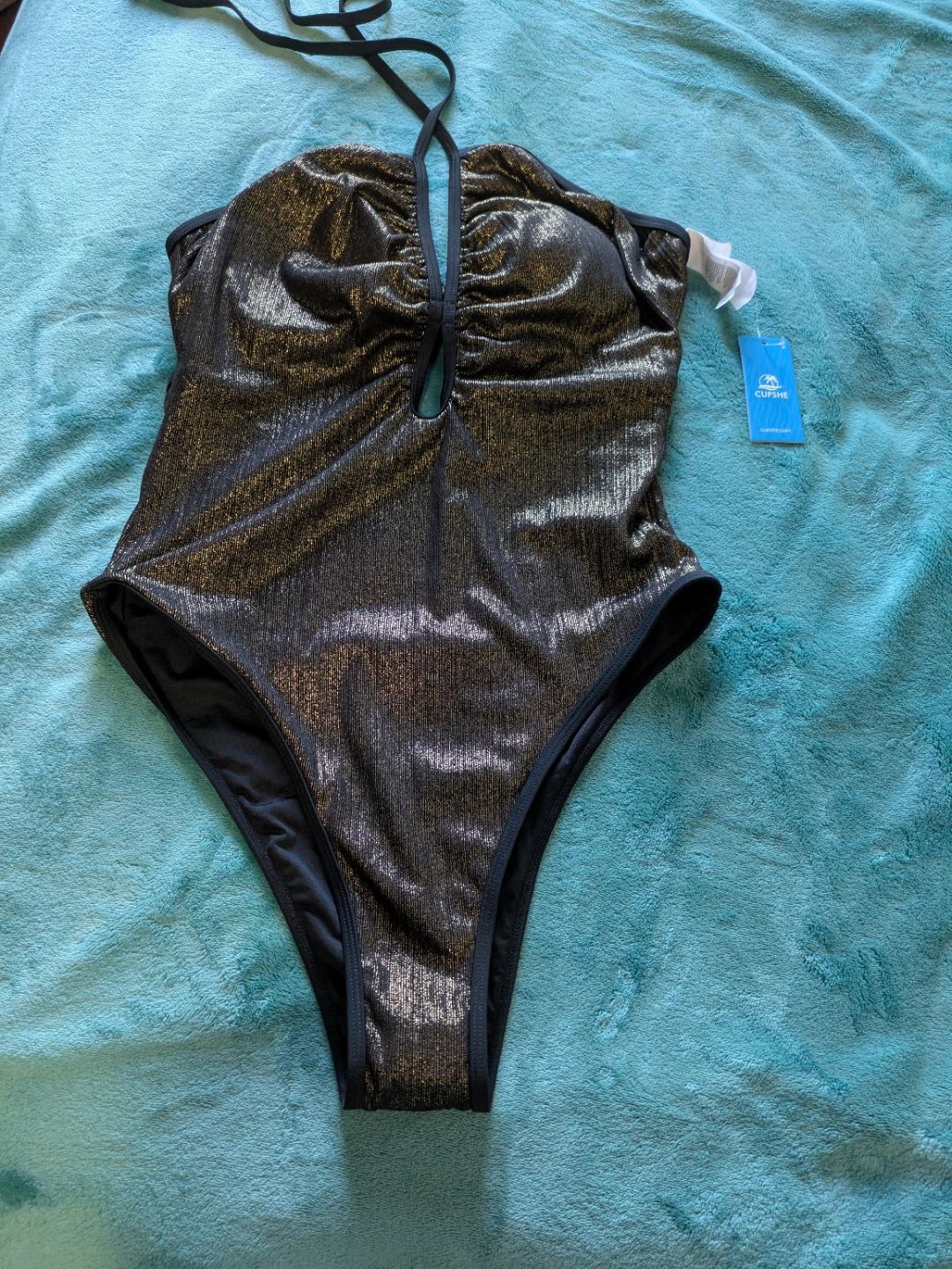 Cupshe Metallic One-Piece Swimsuit