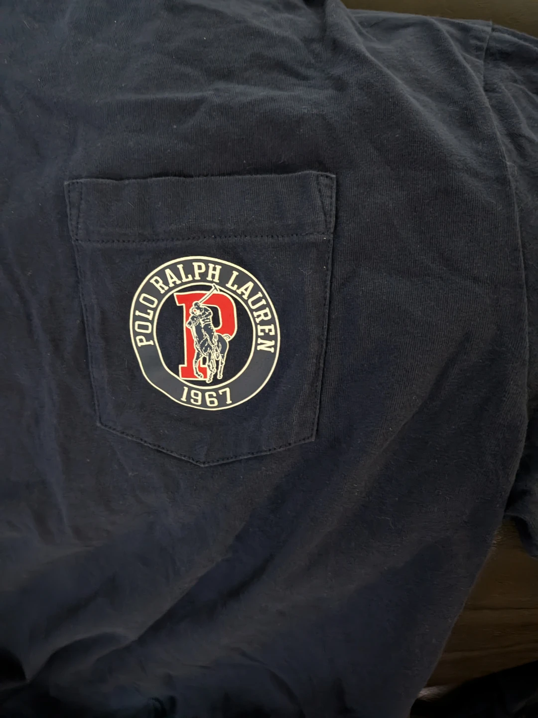 Navy Raugh Lauren Medium T-Shirt/  Unisex