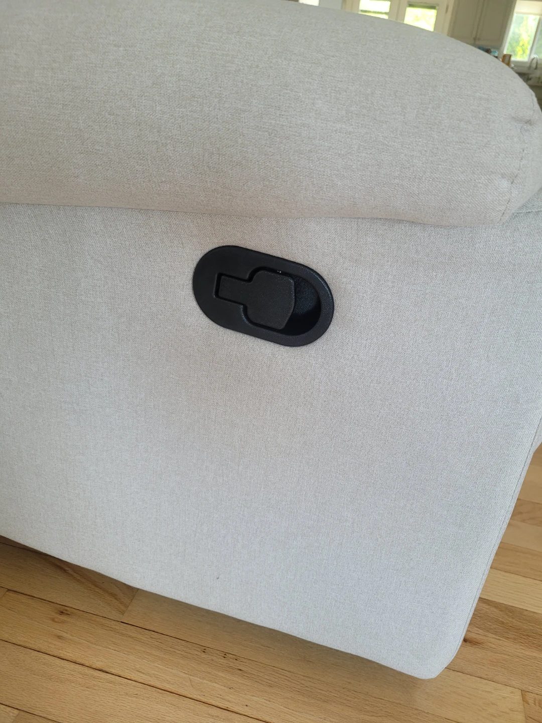 Light Beige Loveseat Recliner - photo 3