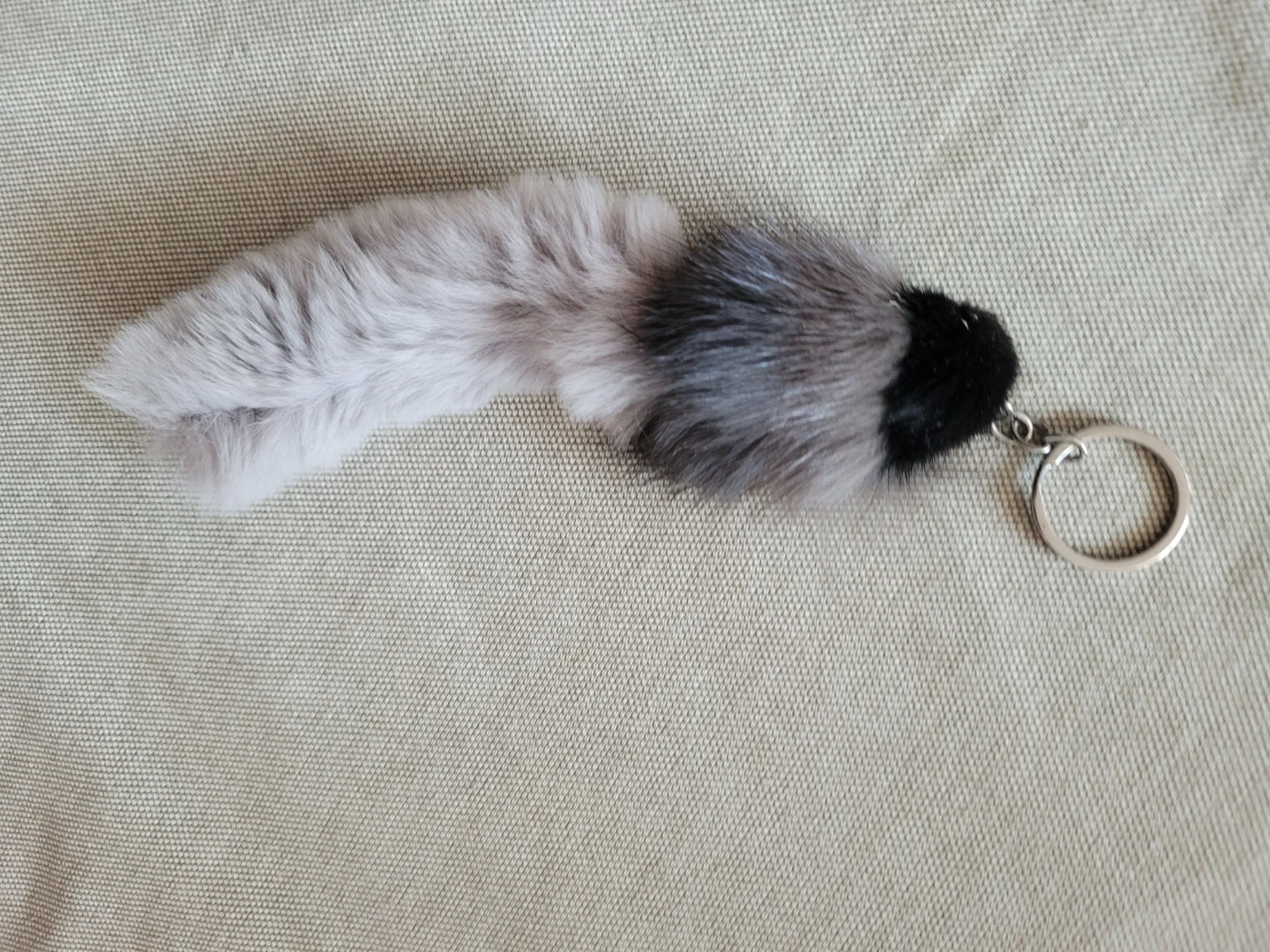 Faux Fur Pom Pom Keychain