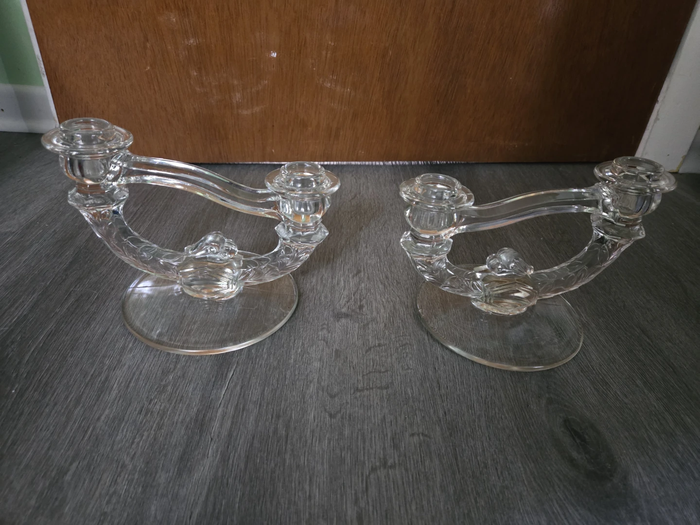 Vintage Matching * DOUBLE CANDELABRA Holders * ART DECO