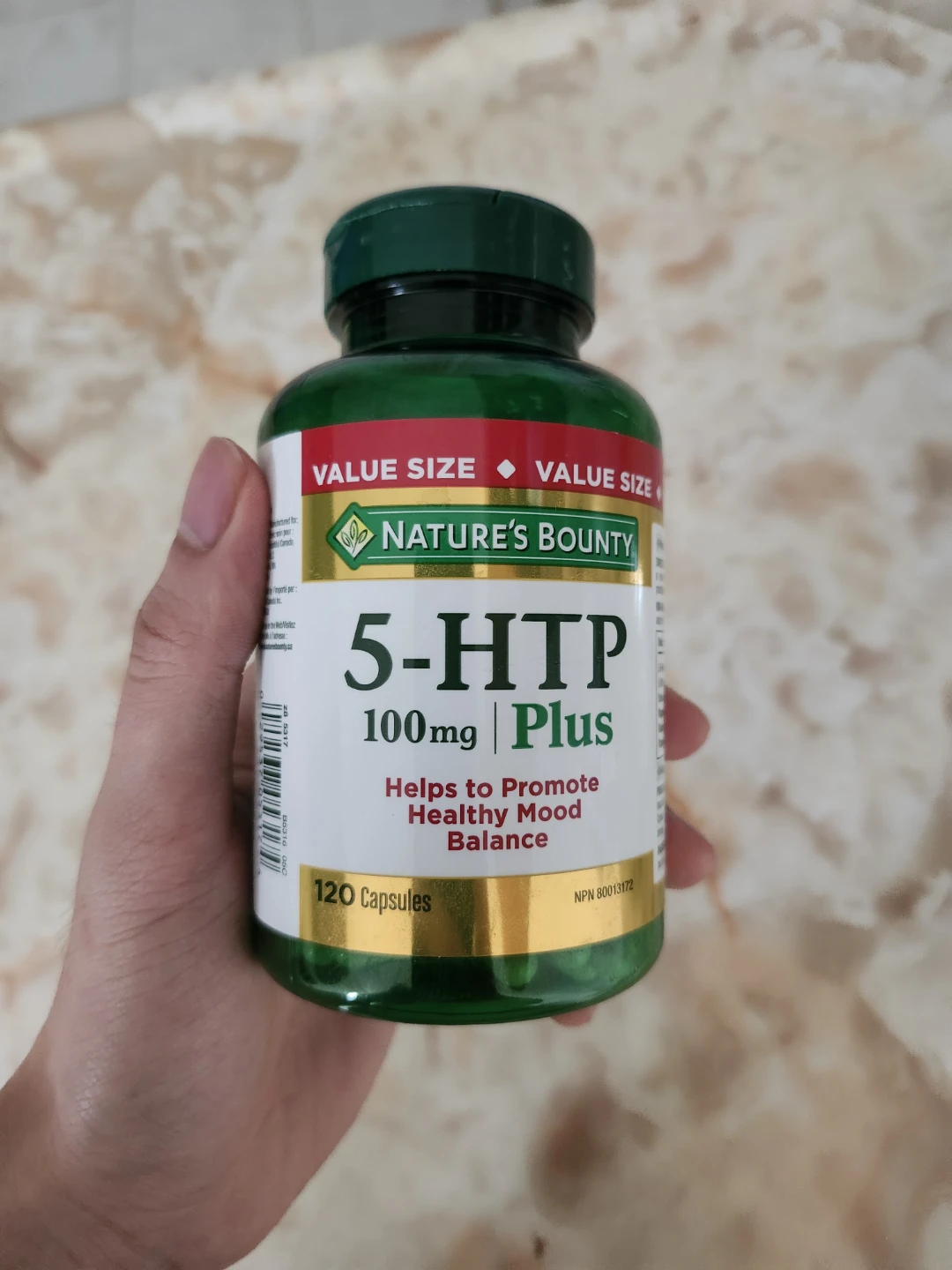 Nature's Bounty 5-HTP 100mg Plus Capsules, 120 Count