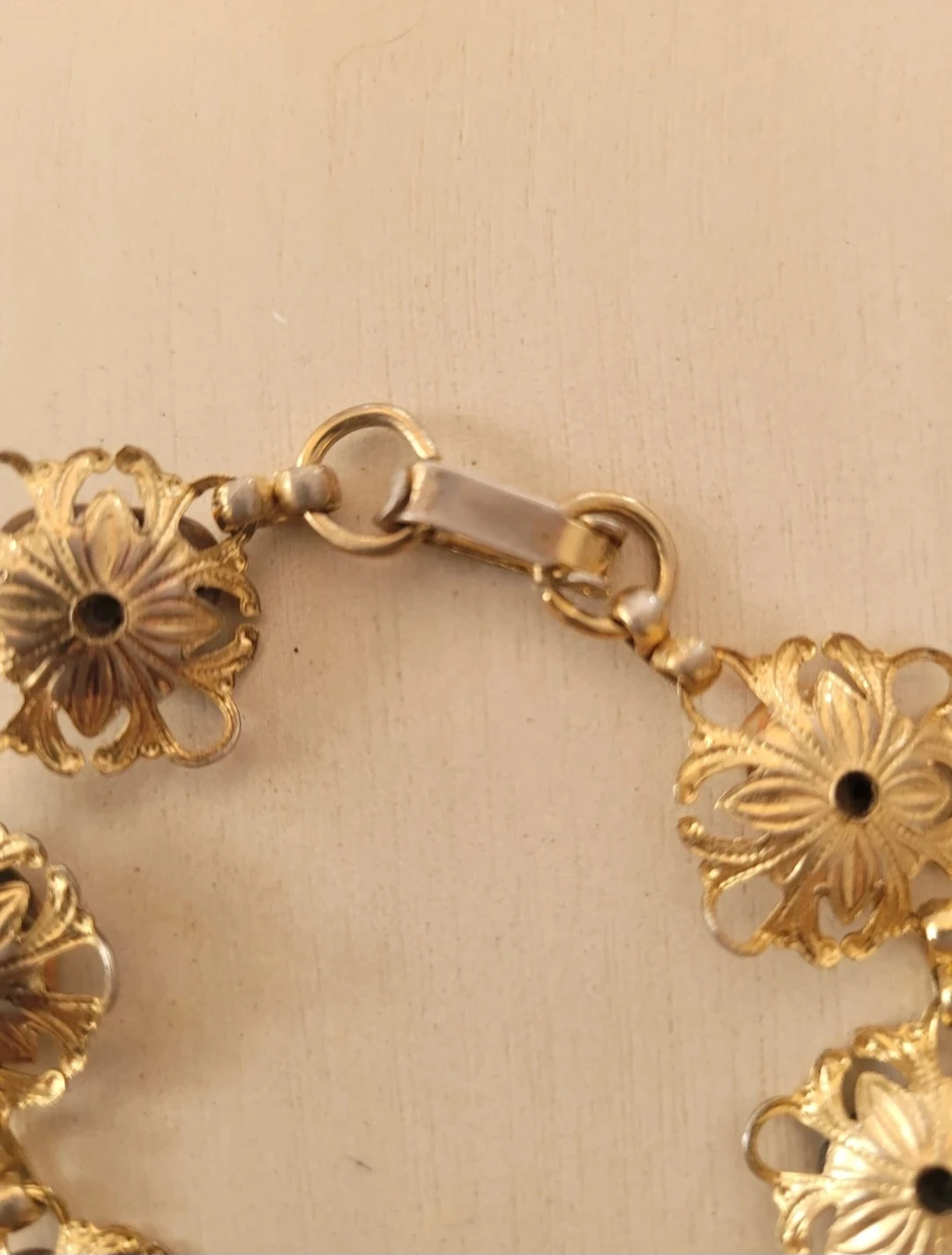 Gold-tone Charm Bracelet with Assorted Stones - photo 3