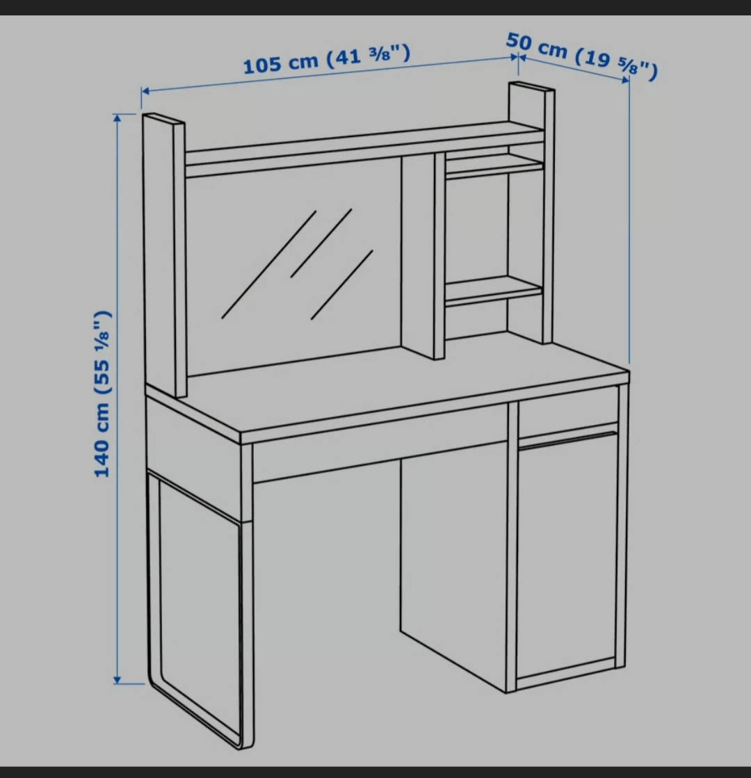 Ikea MICKE Desk, 105x50 cm - photo 4