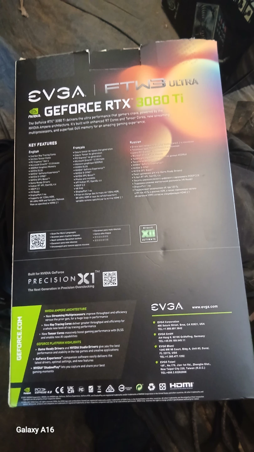 EVGA GeForce RTX 3080 Ti FTW3 Ultra Graphics Card