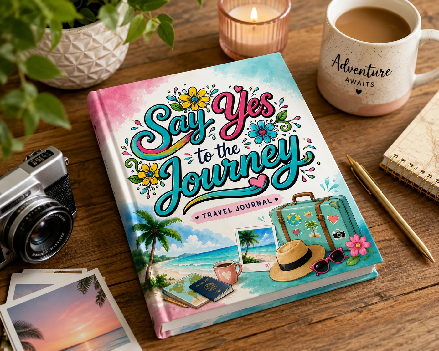 Say Yes to the Journey Travel Journal