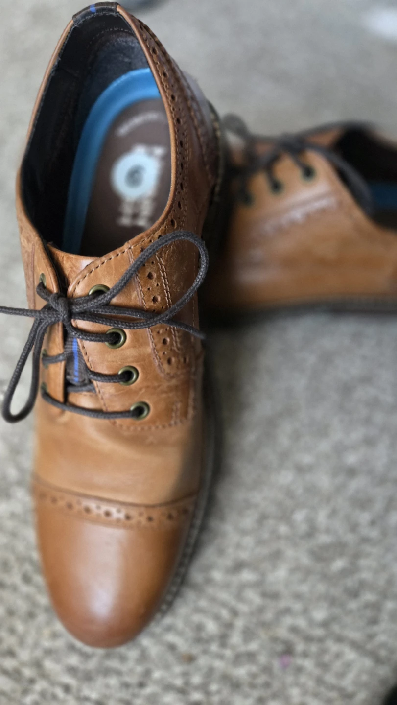 Nunn Bush Brown Leather Oxford Shoes Size 9