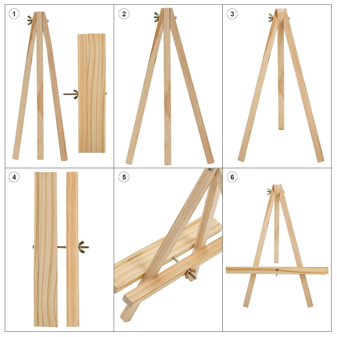 Set of 10 Wooden Tabletop Easels - photo 4