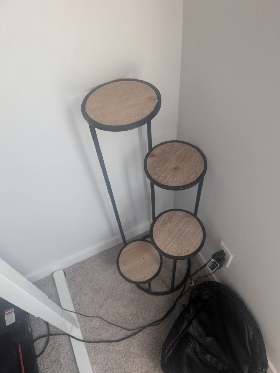 4-Tier Plant Stand with Wood Look - photo 2