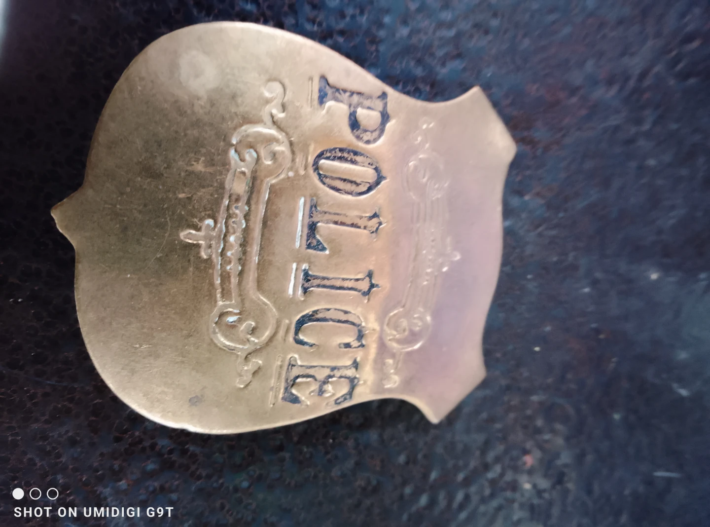 Vintage Brass Police Badge - photo 2