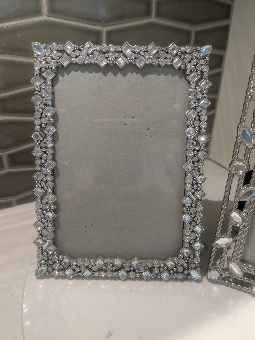 Silver Picture Frame with Gems -2 - photo 3