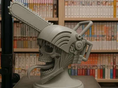 Chainsaw Man Skull Figure