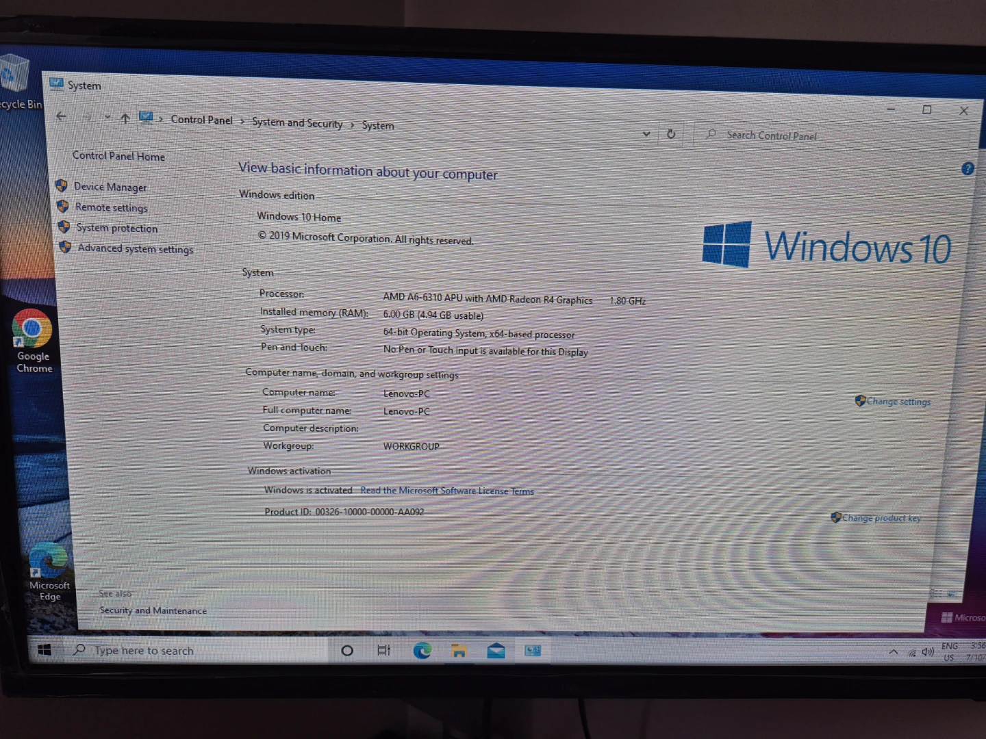 Lenovo H50 Desktop PC with AMD A8 - photo 3
