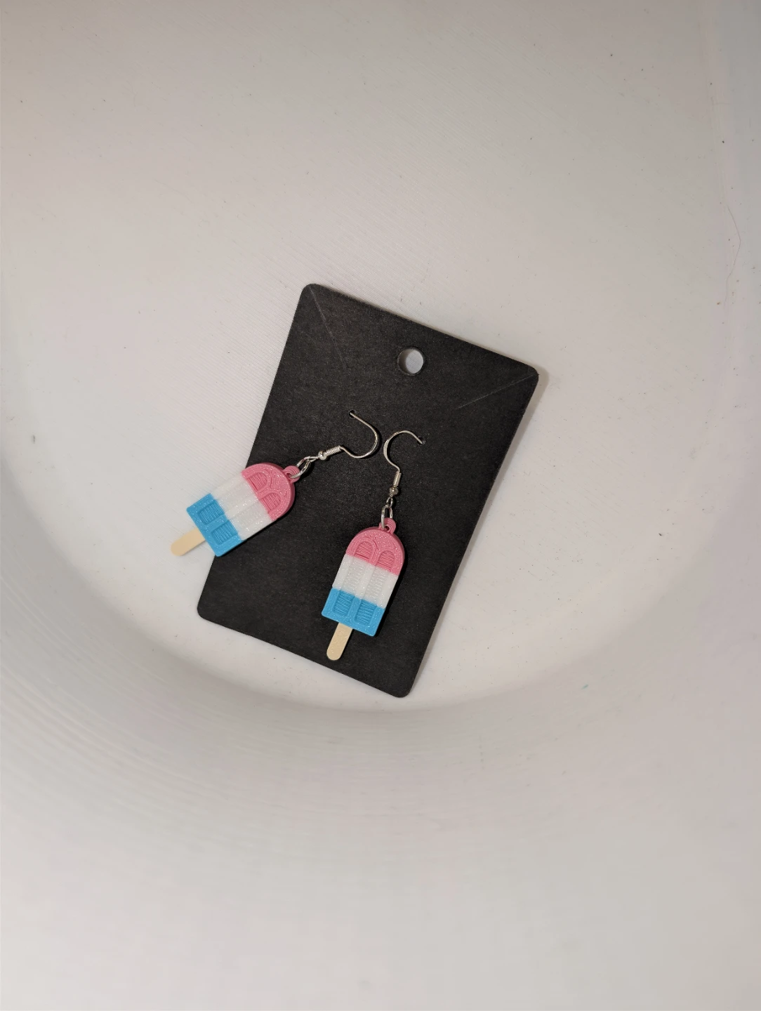 Popsicle Earrings - Pink, White, Blue - photo 4