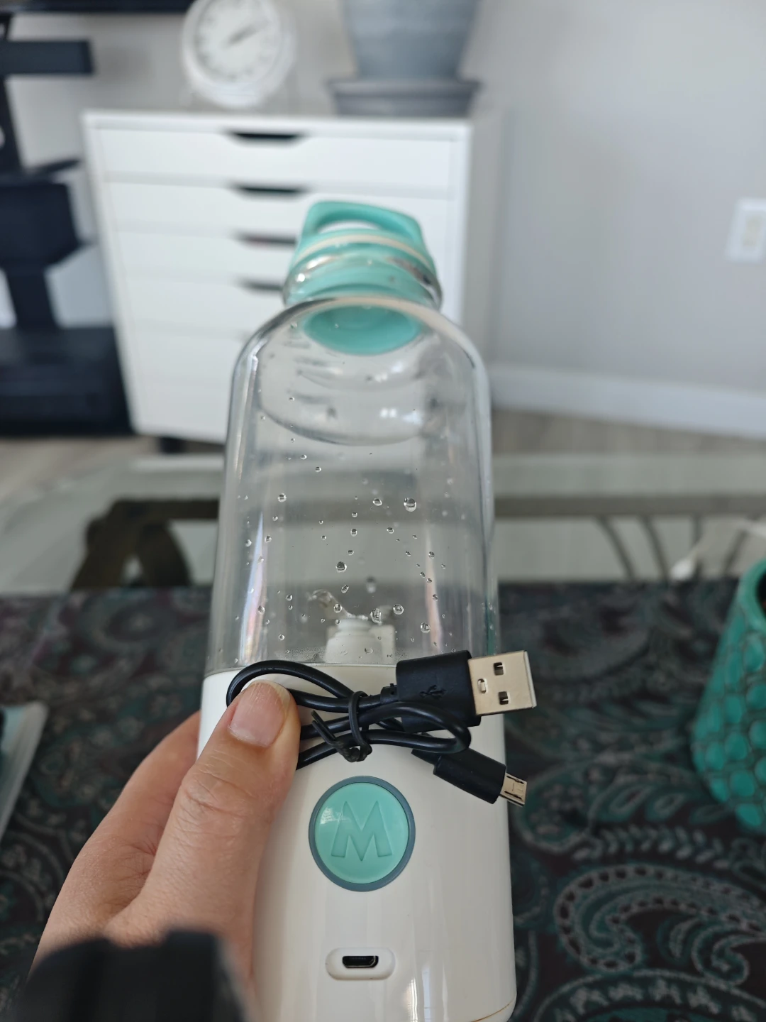 Water Bottle with Built-in Blender