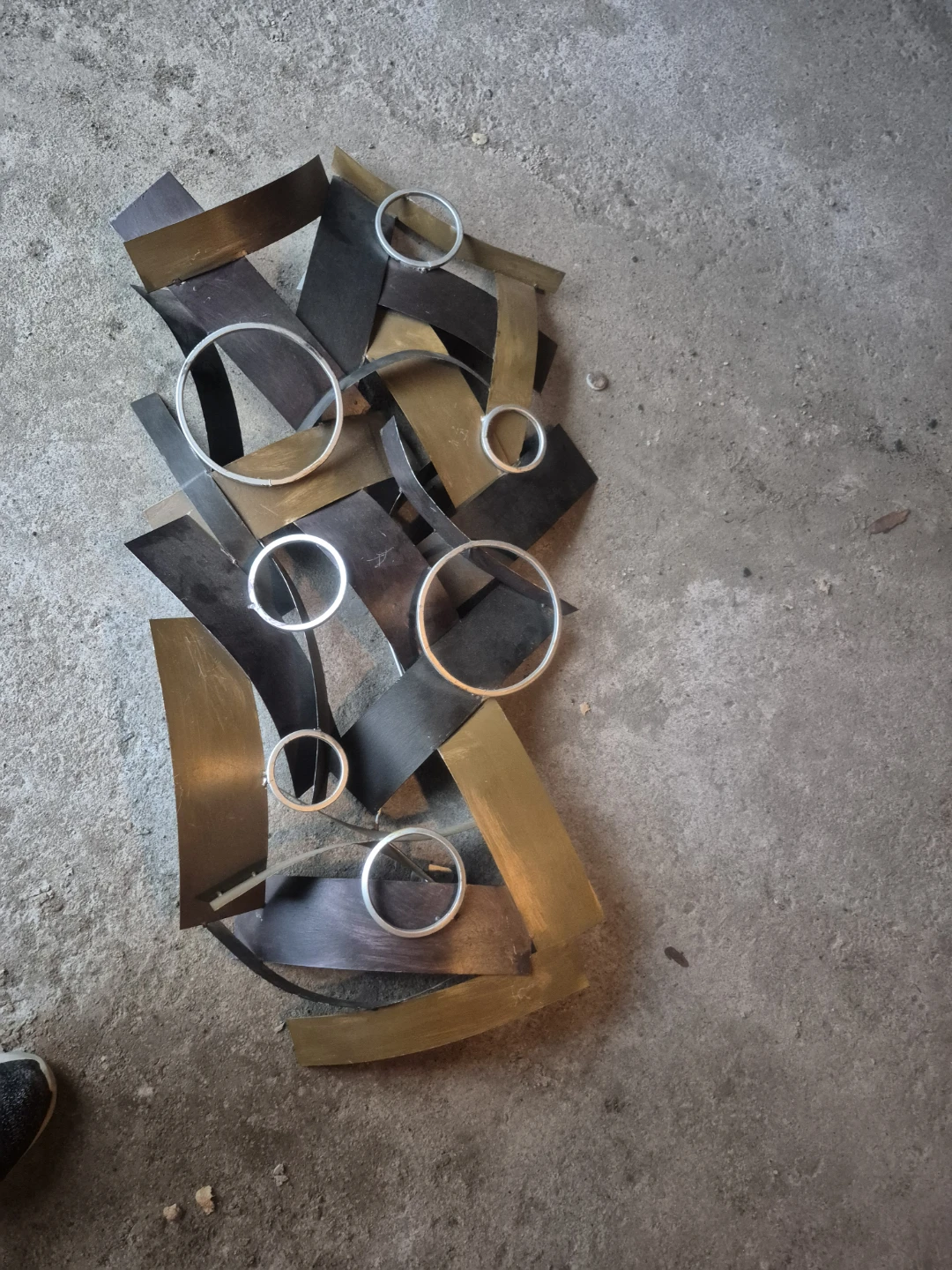 Modern Abstract Metal Wall Art Sculpture