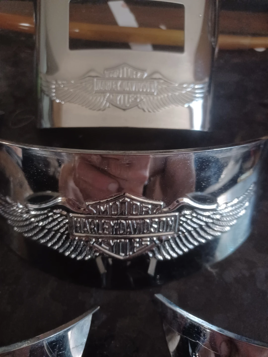 Harley-Davidson Chrome Emblem Covers - Set of 6