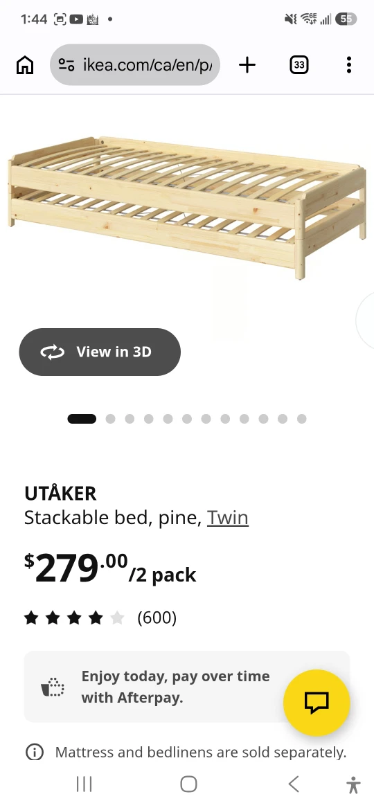 IKEA Twin Bed Frame/ Matress - photo 2