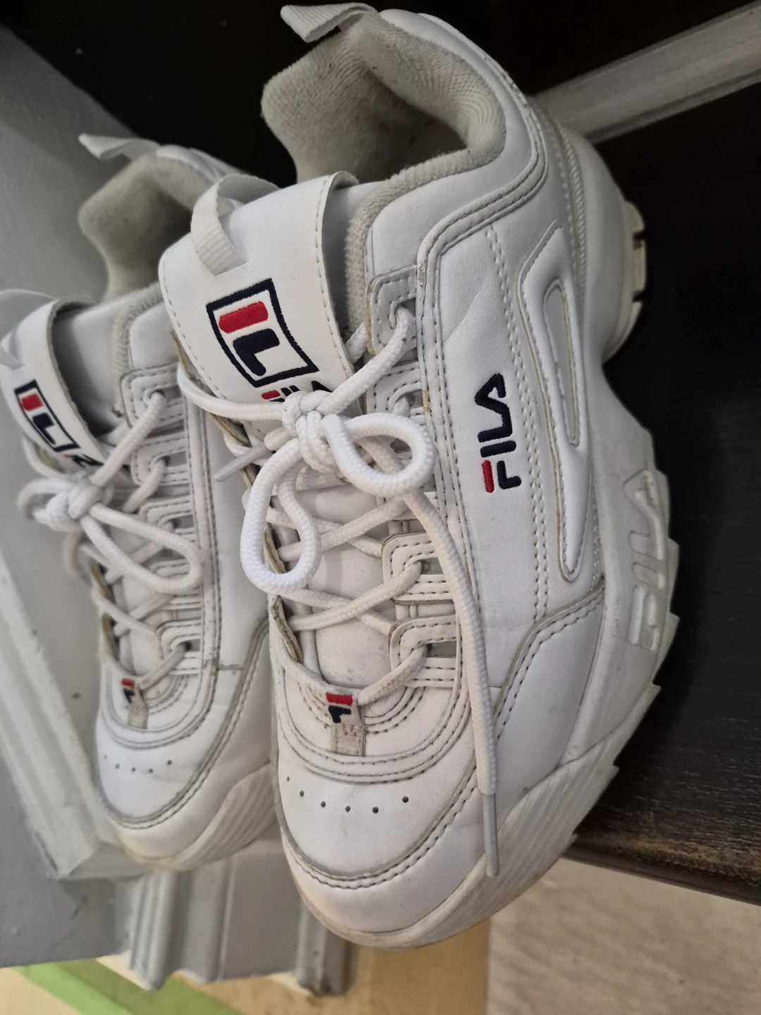 Fila Disruptor II Sneakers White ladies size 5