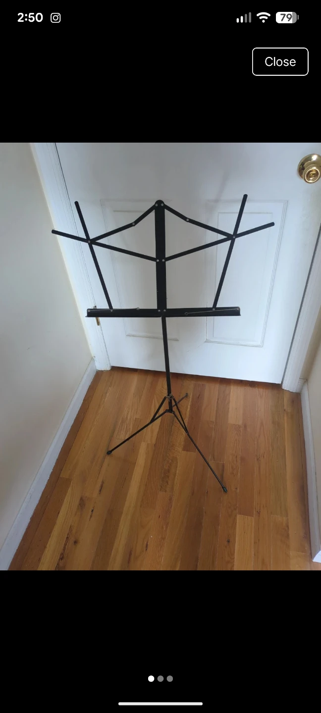 PRO-TEC Music Sheet Stand with Carrying Case