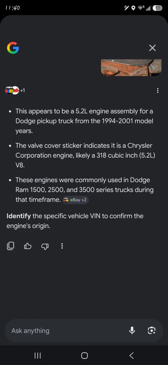 5.2L Dodge Magnum Engine - photo 4