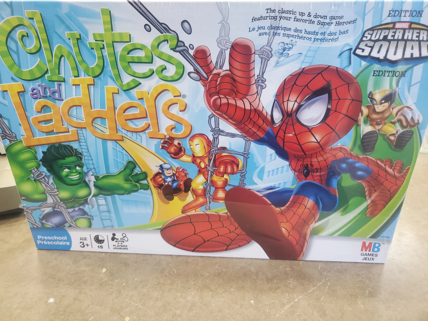 Chutes and Ladders Super Hero Squad Board Game