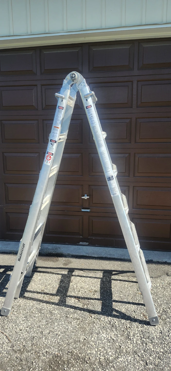 Mastercraft Grade 1A Aluminum Multi-Task Ladder, 25-ft, 300-lb