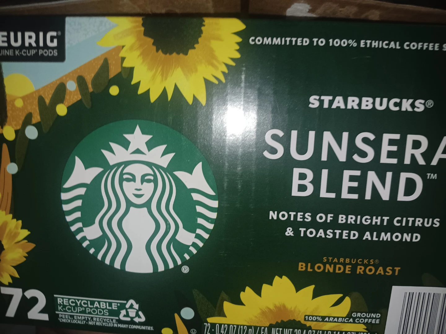 Starbucks Sunsera Blend K-Cups
