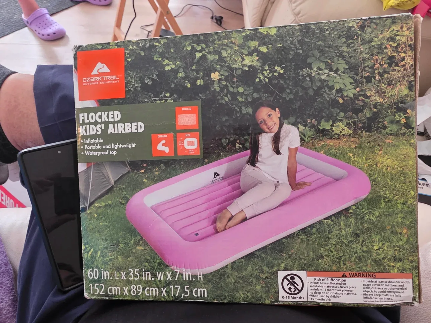 Ozark Trail Flocked Kids' Airbed