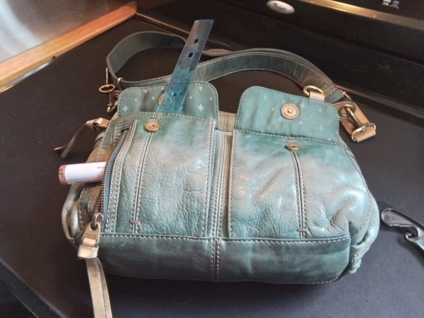 Fossil Leather Shoulder Bag - photo 5